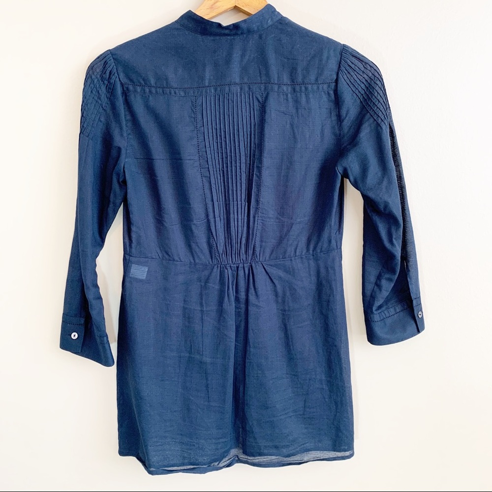 Diane von Furstenberg Black Blouse button fitted 0 - Picture 3 of 6